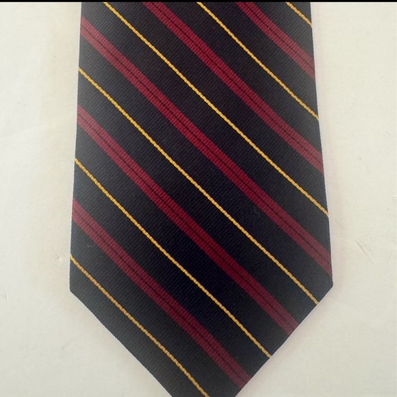 BROOKS BROTHERS Set of 2 Ties 100% Silk Patterned Striped - Picture 15 of 15